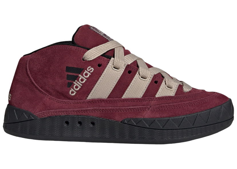 Skateboarding adidas Originals adidas Adimatic Mid Maroon Wonder Beige Core Black Punainen | IF8790