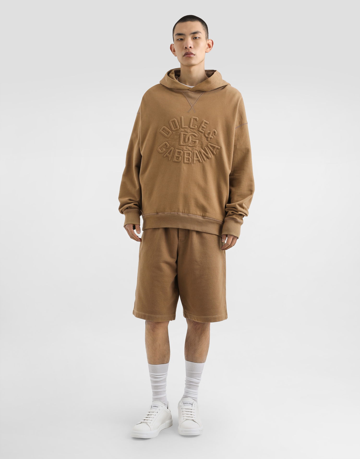 Shortsit Dolce & Gabbana Dolce & Gabbana Cotton Jogging Shorts Ruskea | GP10AZG7O2PM0672, 1