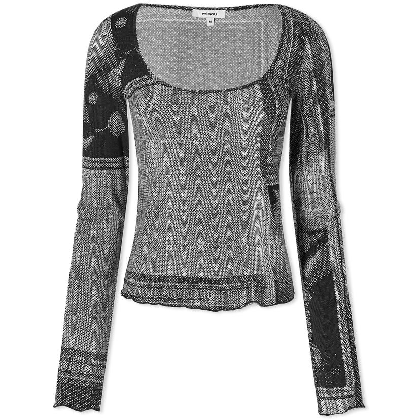 T-paita Miaou Miaou Victoire Long Sleeve Top Musta | 7116TJBSCI