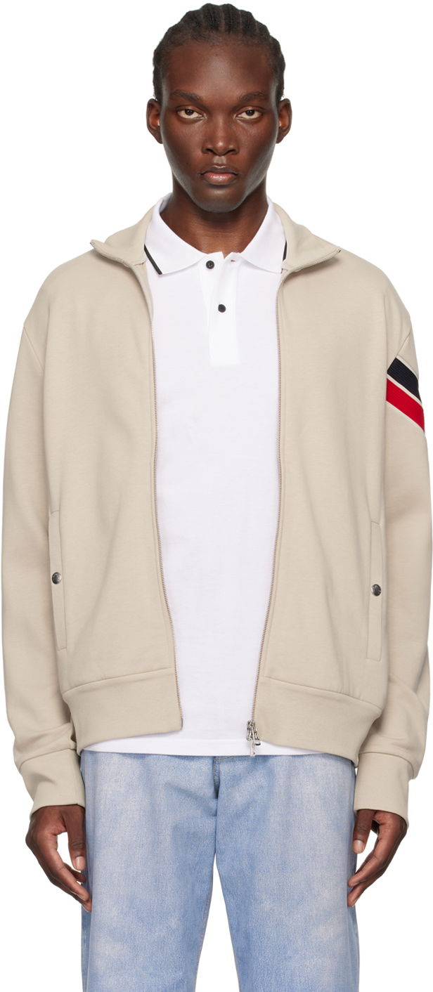 Takki Moncler Beige Zip Up Track Jacket Beige | J20918G0000189A8F
