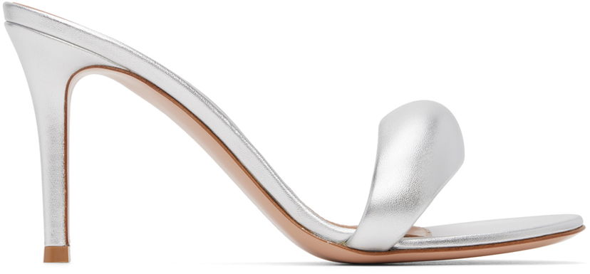 Tennarit ja kengät Gianvito Rossi Bijoux 85 Leather Heeled Sandals Metallinen | G18550-85RIC-NPS
