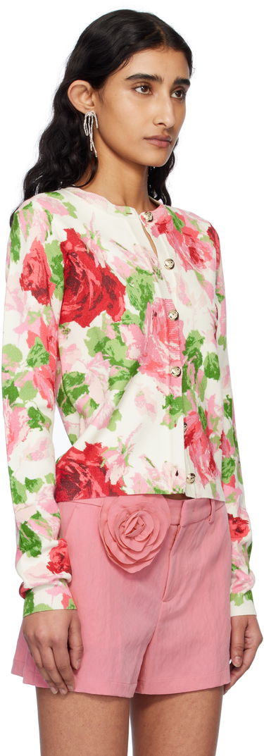 Villapaita Blumarine Blumarine Peony-Print Viscose Cardigan Monivärinen | P522M542A, 1