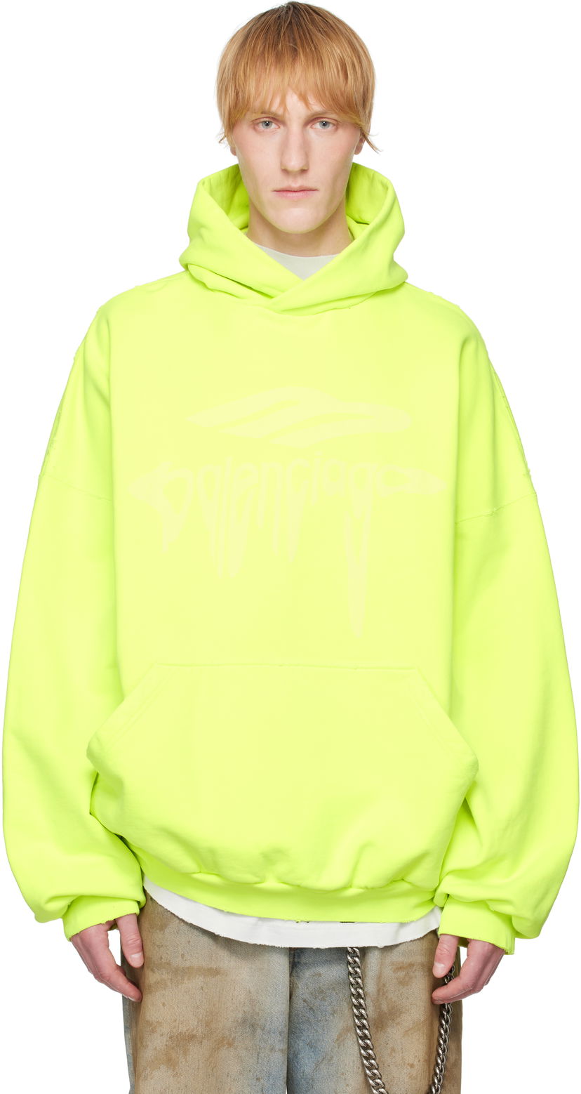Huppari Balenciaga Balenciaga 3B Liquified Hoodie Keltainen | 803265TRVS9