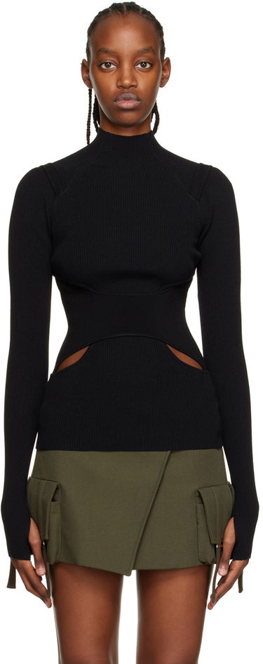 Villapaita Dion Lee Dion Lee Interlink Turtleneck Top Musta | C7151R23, 0