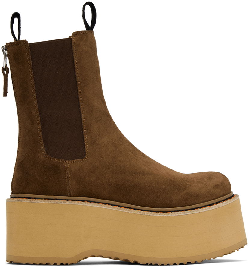 Vaatteet R13 R13 Double Stack Chelsea Boots Ruskea | R13S0245-07
