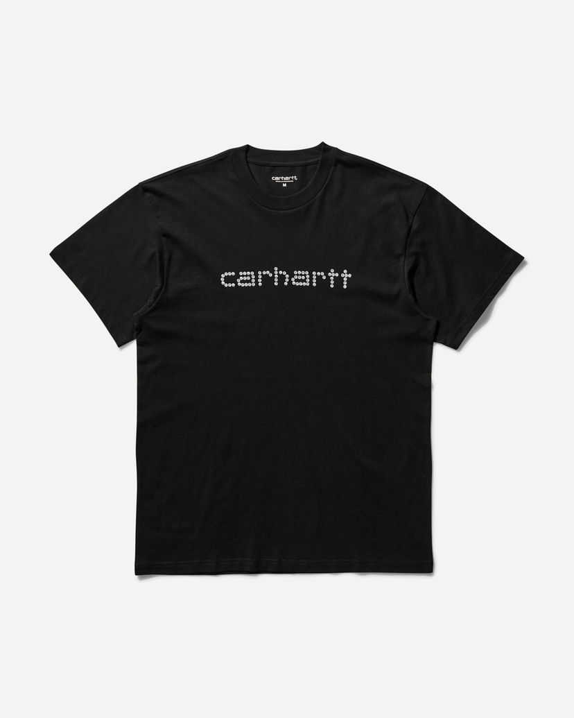 T-paita Carhartt WIP Rivet Script T-Shirt Musta | I034396 89XX