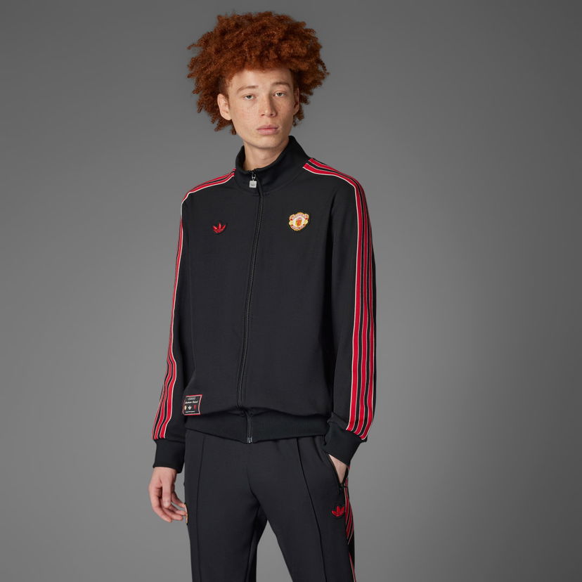 Verryttelypuku adidas Performance Manchester United Terrace Icons Track Jacket Musta | JF0358