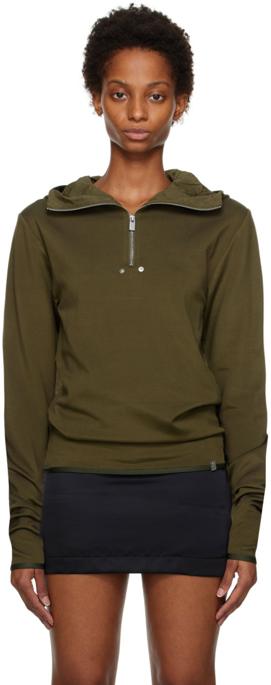 Huppari 1017 ALYX 9SM Half-Zip Hooded Sweatshirt Vihreä | AAMTS0309FA02.F22