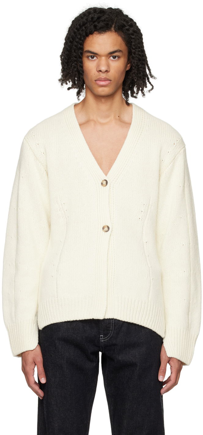 Villapaita Helmut Lang Helmut Lang Tailored Cardigan Valkoinen | N09HW705