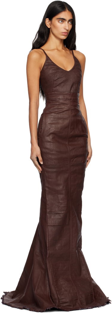 Hame Rick Owens DRKSHDW Concordians Lido Maxi Skirt Ruskea | DS02E7344 SDSW, 1