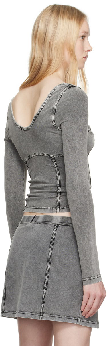 Hame Diesel Diesel T-Elin Long Sleeve Top Harmaa | A16595 0NJBJ, 2