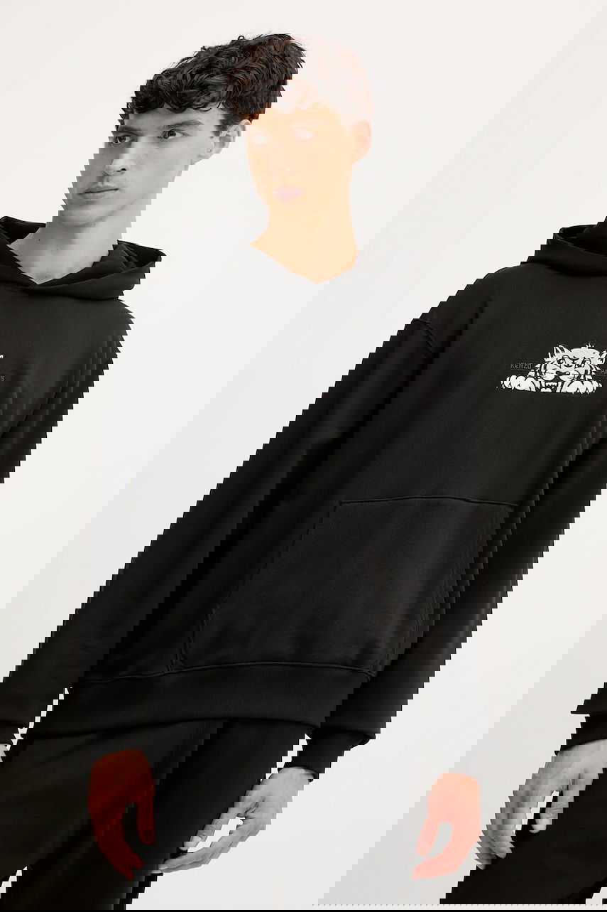 Huppari KENZO Kenzo Hoodie with Graphic Musta | FF65HO2534MF, 0