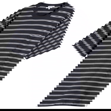 T-paita NORSE PROJECTS Holger Sailor Stripe Pocket T-Shirt, Size Large Tummansininen | N01-0669-7004, 1