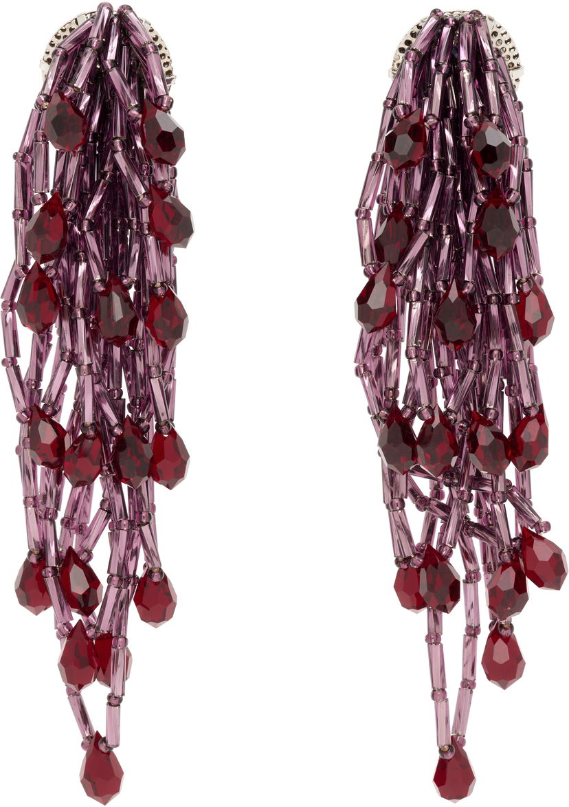 Korvakorut KIKO KOSTADINOV Kiko Kostadinov Cowen Crystal Drop Earrings Violetti | KKWAW25ER03-159
