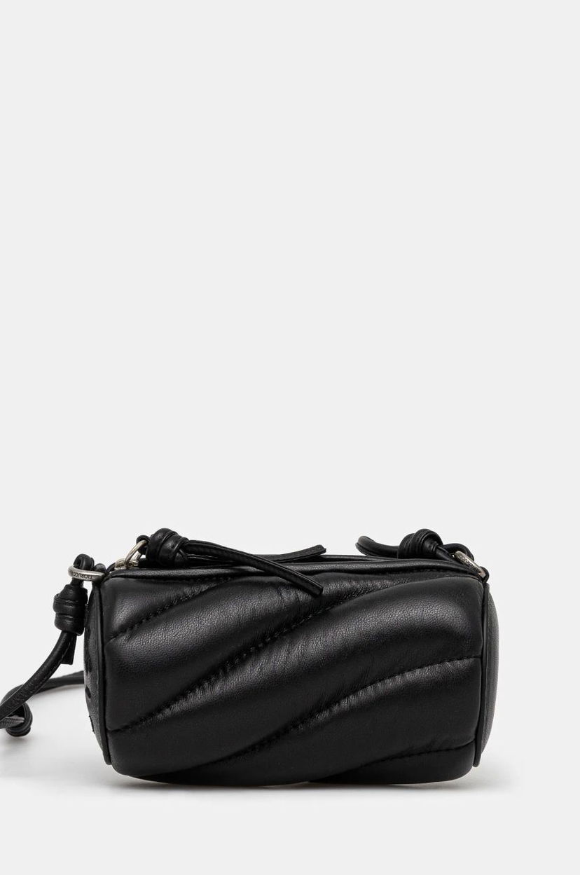 Olkalaukku Fiorucci Black Leather Crossbody Bag Musta | U01FMASL005LE04BK01