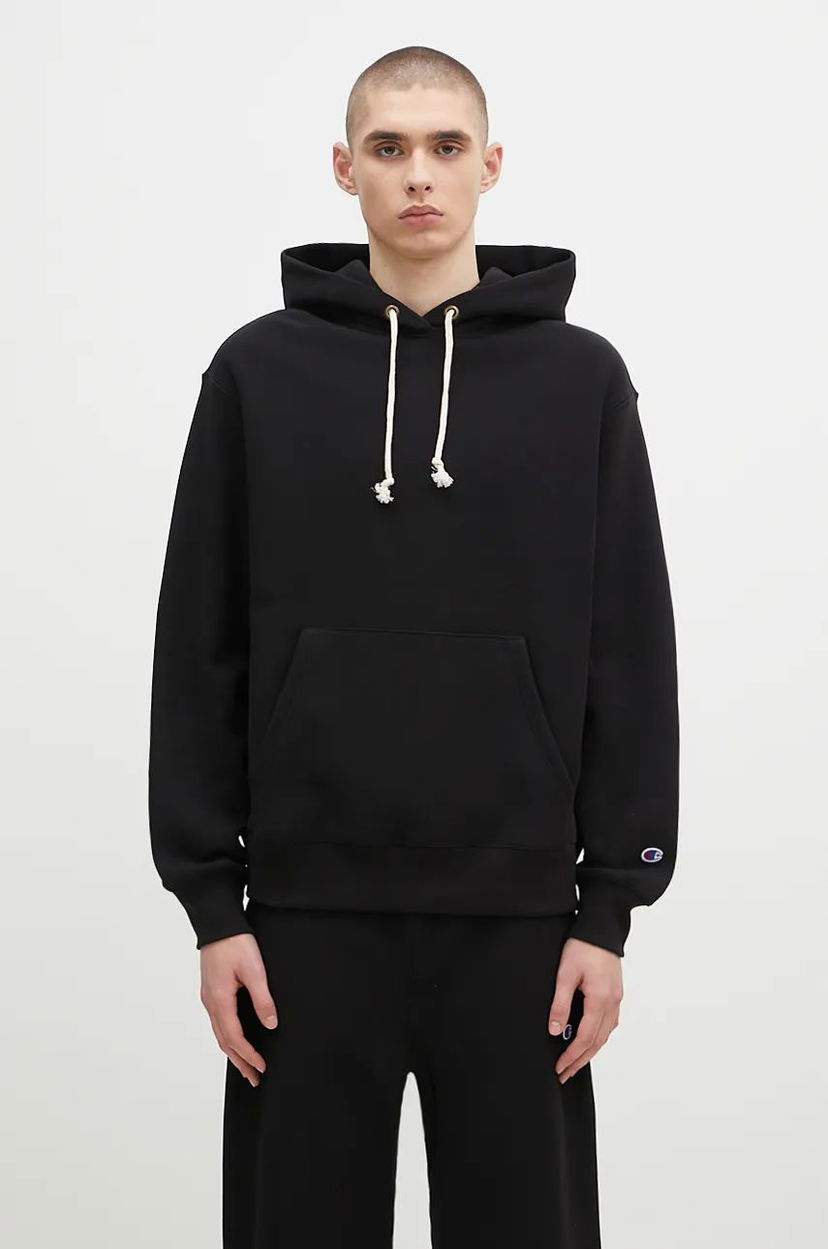 Huppari Champion Hooded Sweatshirt Musta | 220705