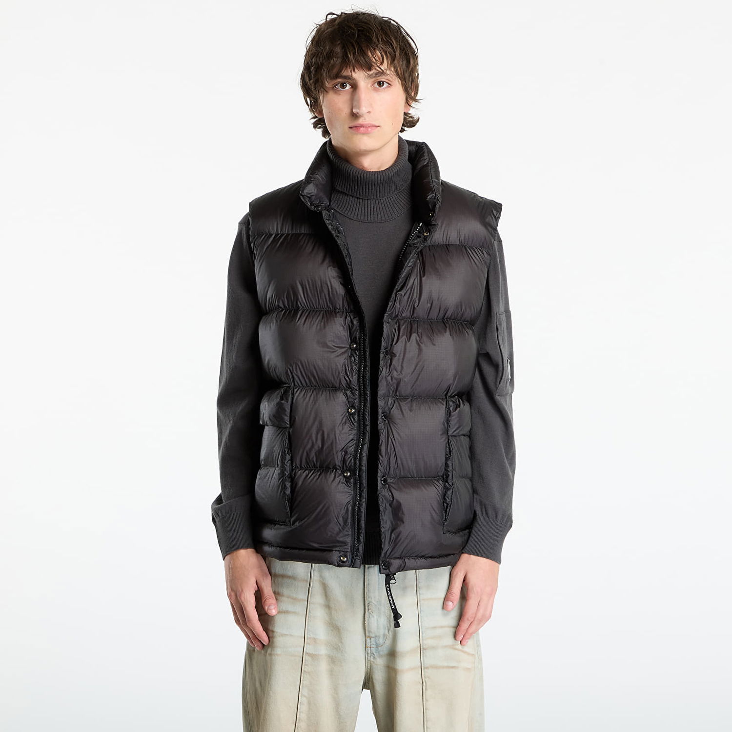 Liivi C.P. Company D.D. Shell Down Gilet Black Musta | 19CMVE192A110416A-999, 0