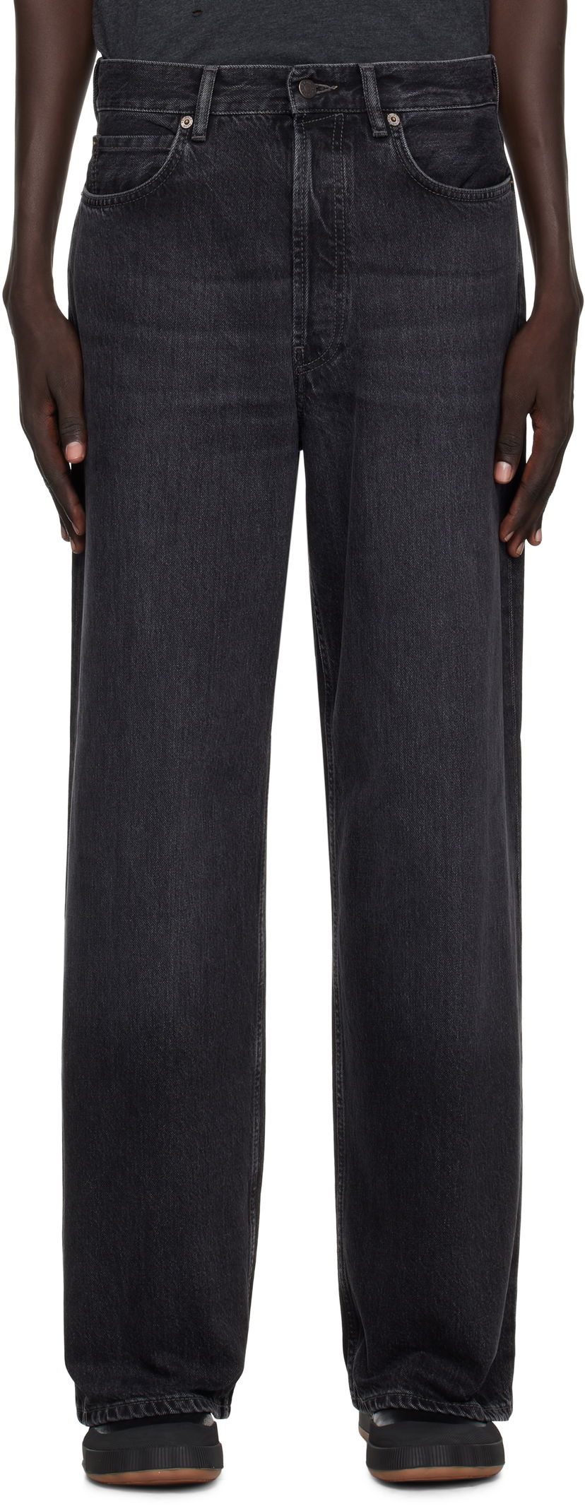 Jeans Acne Studios Acne Studios Faded Loose-Fit Jeans Musta | C00090-