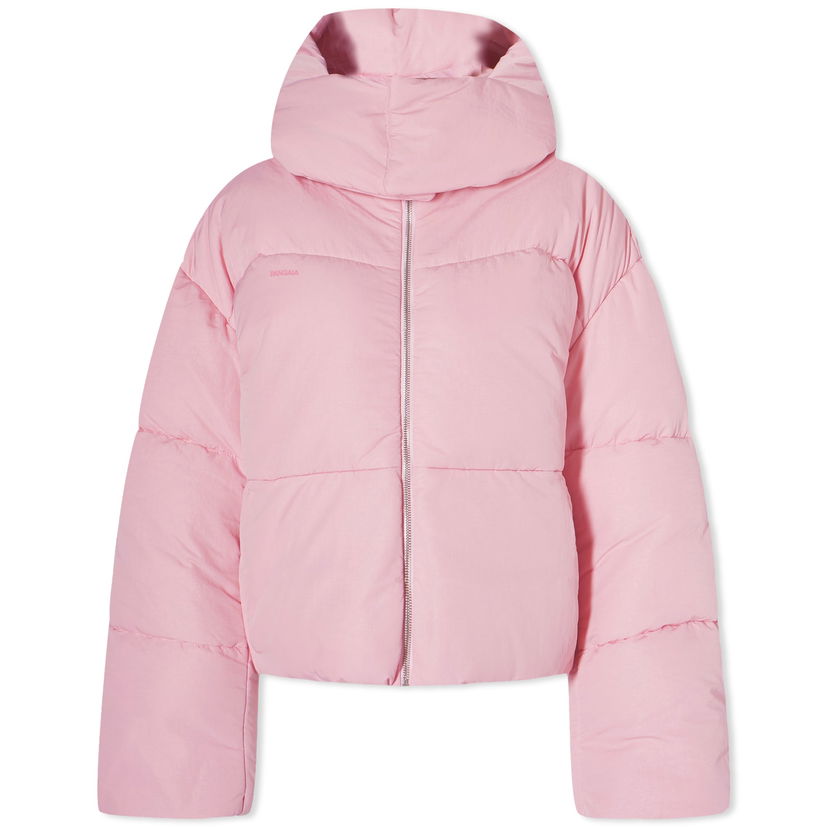 Puffer takki PANGAIA Pangaia FLWRDWN Recycled Nylon Cropped Puffer Jacket Vaaleanpunainen | 100011685013