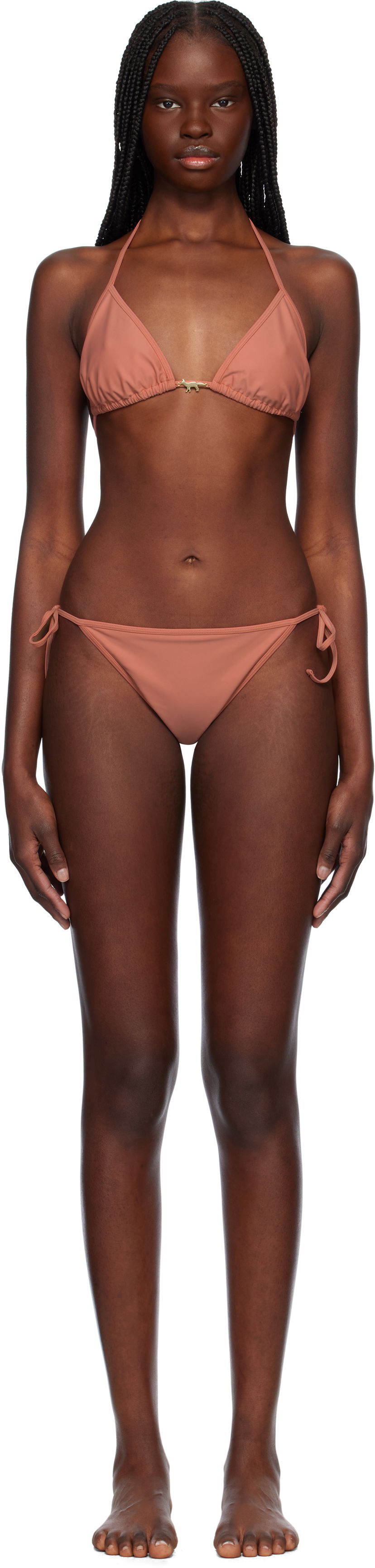Uimapuvut MAISON KITSUNÉ Maison Kitsuné Baby Fox Bikini Set Vaaleanpunainen | OW03201KQ0001