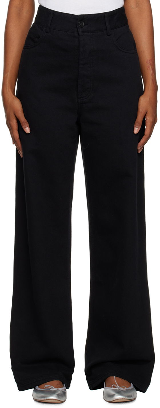 Jeans Baserange Baserange Navalo Wide-Leg Trousers Musta | TRNA-COB-WI23