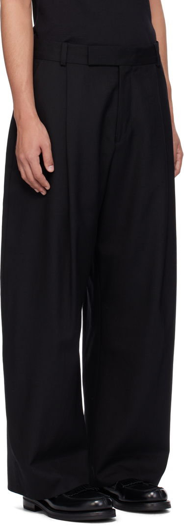 Housut Studio Nicholson Studio Nicholson Pull Wool Trousers Musta | PULL SNM - 1278, 1
