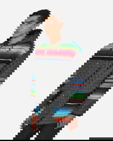 Parka Junya Watanabe Jay Kay Striped Check Jacket Monivärinen | WJ-J009-W22  1, 2