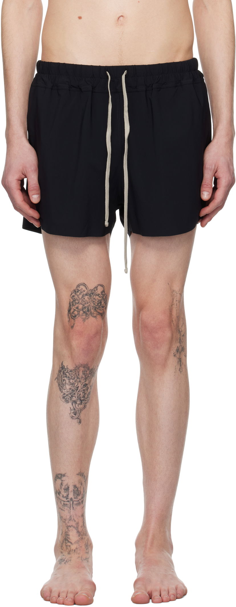 Uimapuvut Rick Owens Rick Owens Hollywood Boxer Swim Shorts Musta | RU01E5012 NS