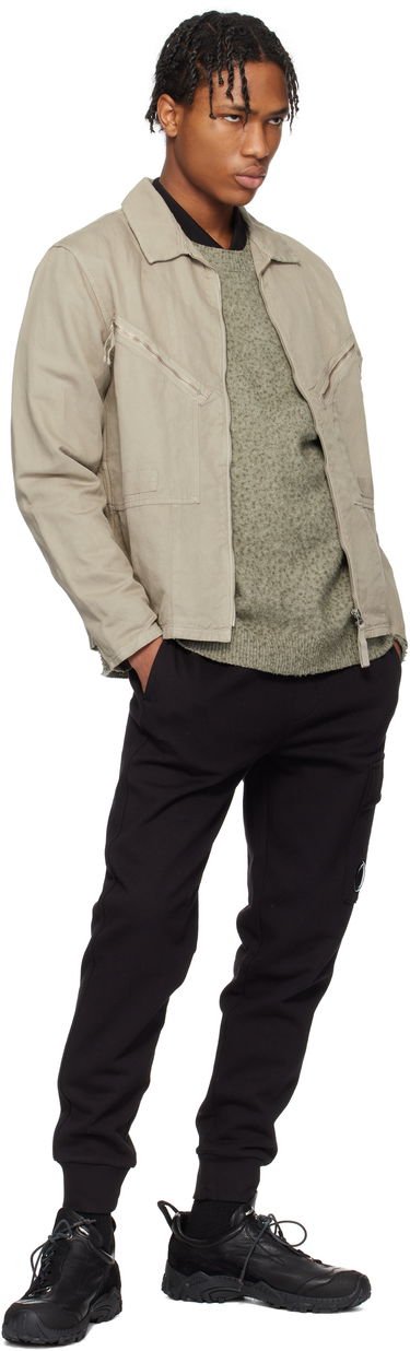 Verryttelyhousut C.P. Company C.P. Company Diagonal Raised Fleece Lens Sweatpants Musta | 18CMSP017A-005086W, 3