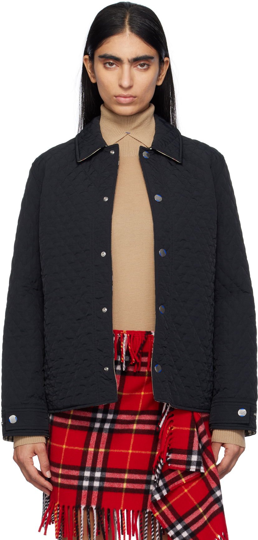 Takki Burberry Reversible Quilted Jacket Musta | 8093887