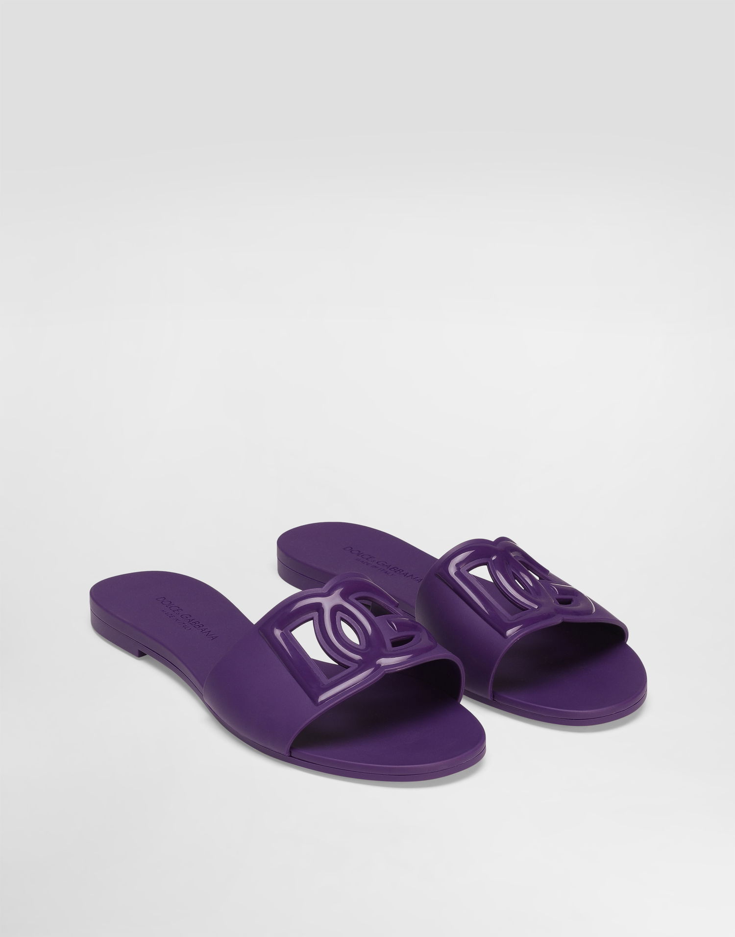 Asusteet Dolce & Gabbana Dolce & Gabbana Rubber Slides Violetti | CW2215AN9948H438, 1