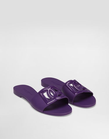 Asusteet Dolce & Gabbana Dolce & Gabbana Rubber Slides Violetti | CW2215AN9948H438, 1