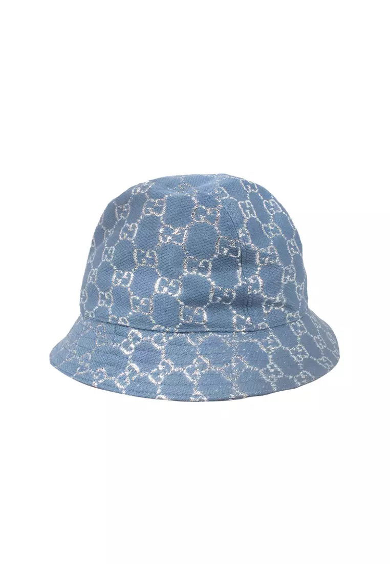 Hattu Gucci Lame Bucket Hat Blue Sininen | 631951 3HK74 4600