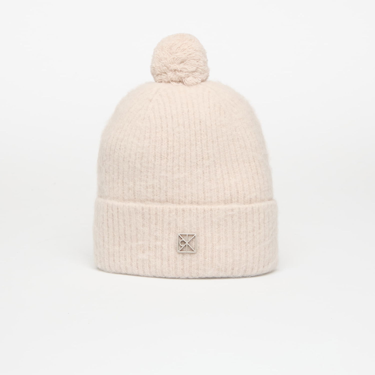 Pipo CALVIN KLEIN Emblem Brushed Pom-pom Hat Universal Beige | LV04D8067G RMU, 0