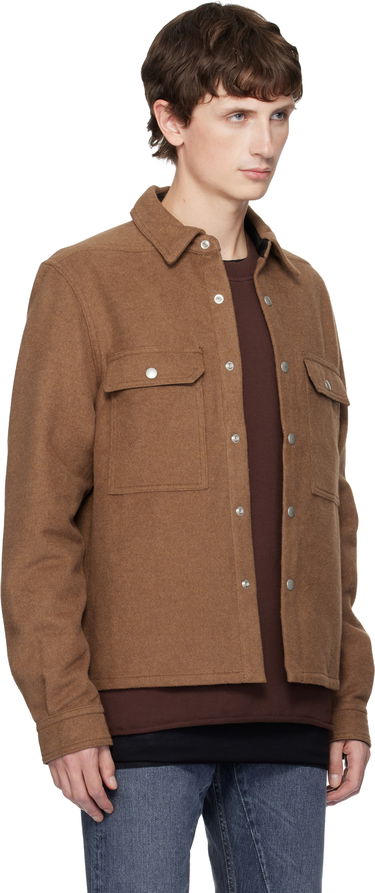 Takki Rick Owens DRKSHDW Concordians Cropped Overshirt Ruskea | DL02E2299 CFRTJP, 1