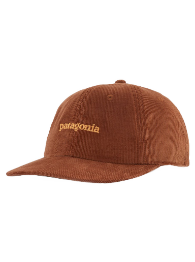 Hattu Patagonia Corduroy Cap Text Logo Ruskea | 33535