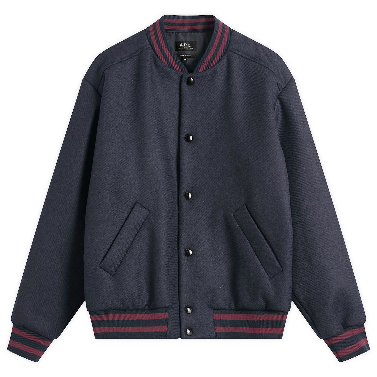 Bomber-takki A.P.C. Micky Varsity Jacket Tummansininen | WVBEB-M02974-IAK, 0