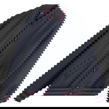 Bomber-takki A.P.C. Micky Varsity Jacket Tummansininen | WVBEB-M02974-IAK, 0