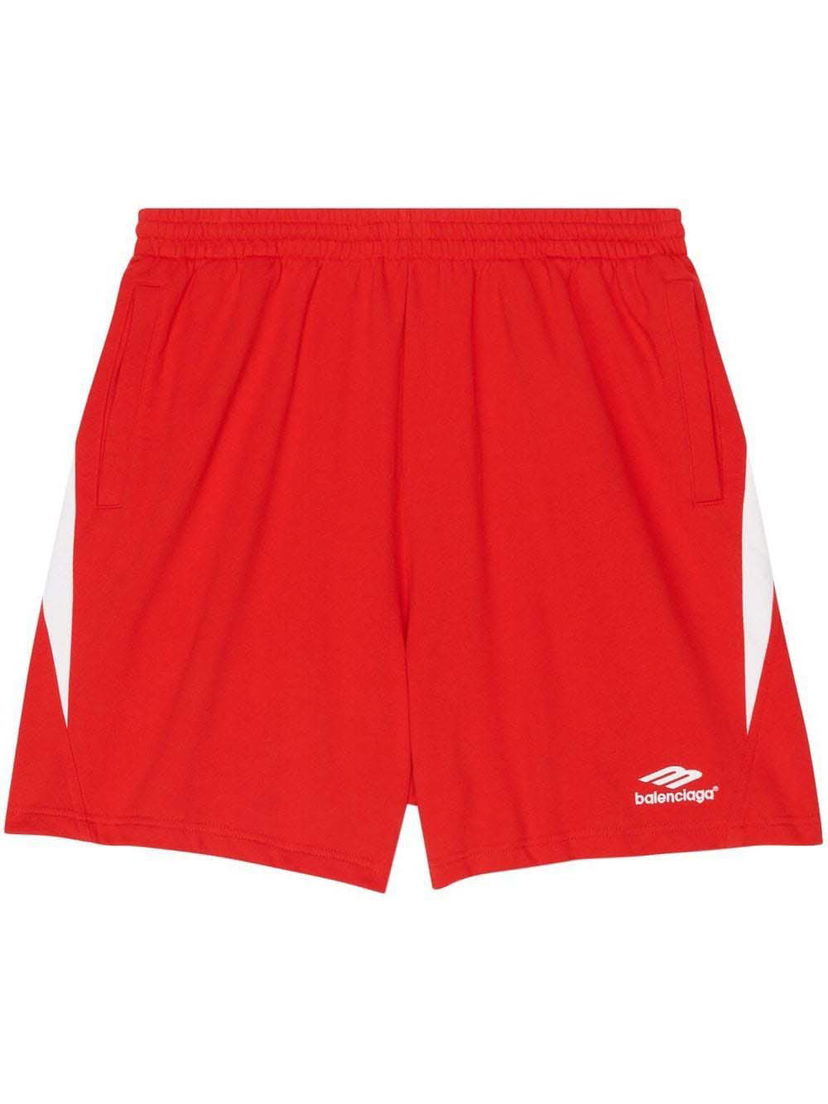 Shortsit Balenciaga Logo Sweatshorts Punainen | 697991TMVA66174