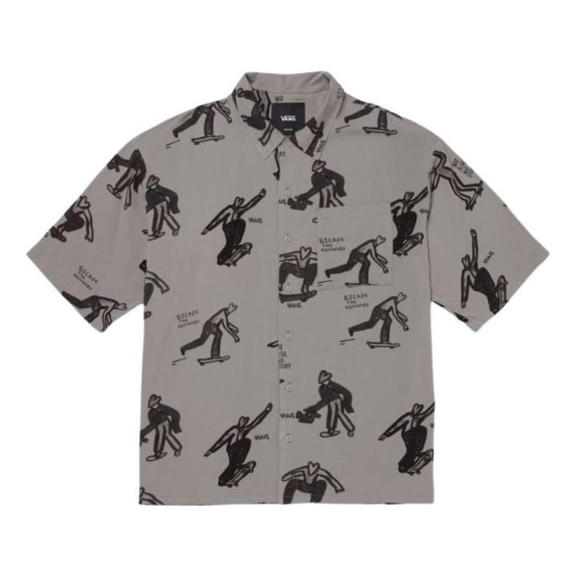 Paita Vans Artist Collection Short-Sleeved Shirt Harmaa | VN000J2XDGC1