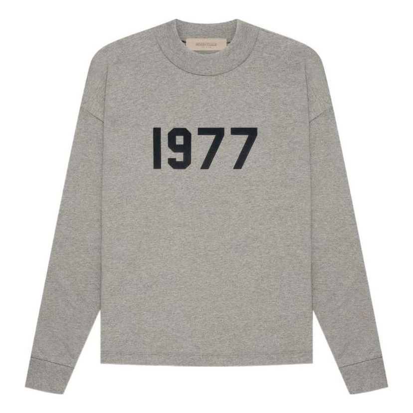 Villapaita Fear of God Fear Of God Essentials 1977 Long Sleeve T-Shirt Harmaa | FOG-SS22-926