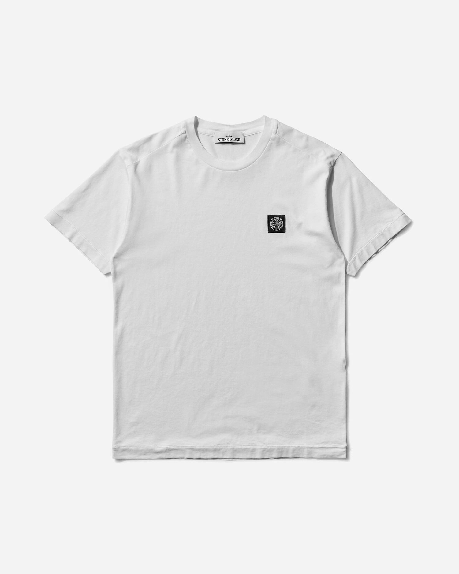 T-paita Stone Island Garment Dyed Logo Tee Valkoinen | K2S15-2100027-S0013 V0001, 1