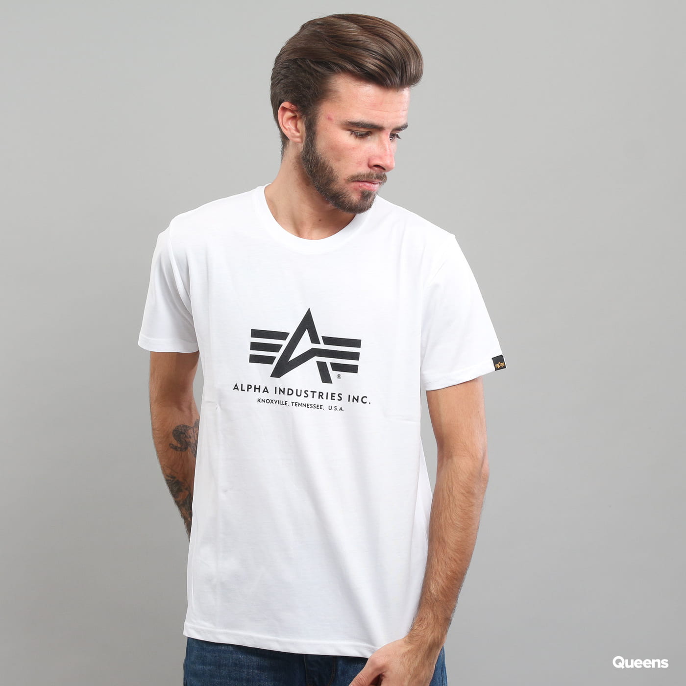 T-paita Alpha Industries Basic Tee Valkoinen | 100501 / 09, 0