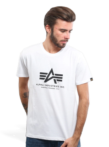 T-paita Alpha Industries Basic Tee Valkoinen | 100501 / 09