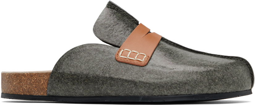 Asusteet JW Anderson JW Anderson Laminated Felt Mules Vihreä | ANW42003D