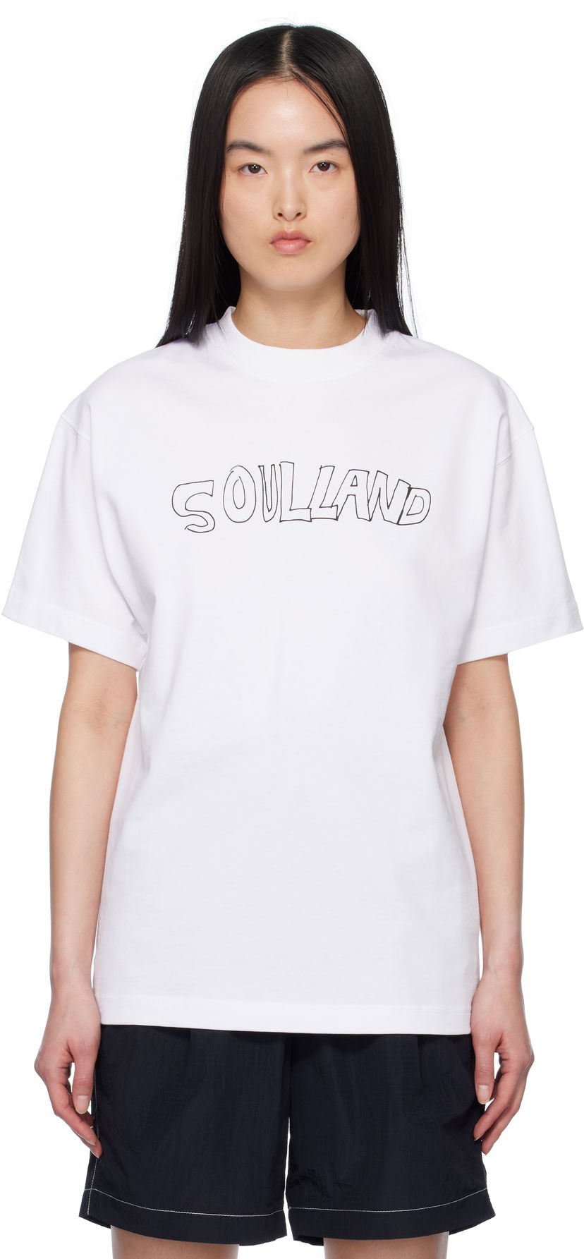 T-paita Soulland Soulland Roberta T-Shirt Valkoinen | 41080-1063