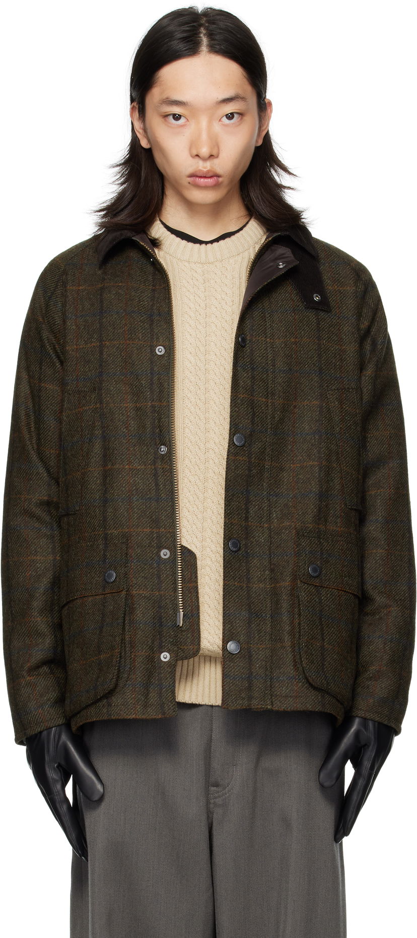 Takki Barbour Barbour Bedale Check Wool Jacket Vihreä | MWO0288OL91