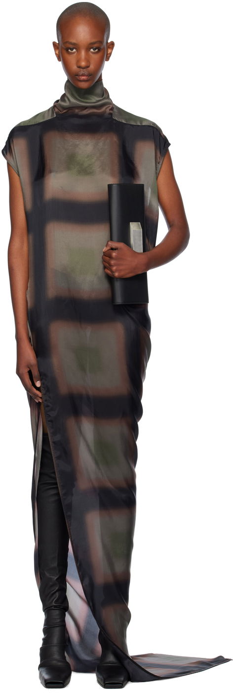 Mekko Rick Owens Porterville Edfu T Maxi Dress Ruskea | RP02D3503 JP1, 0
