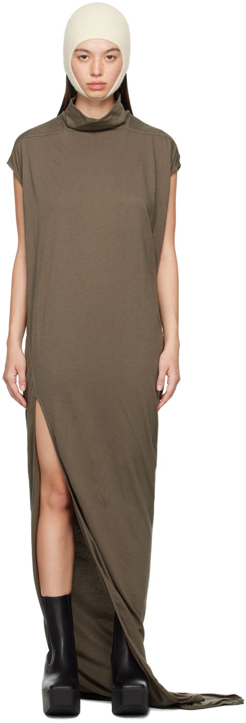 Mekko Rick Owens DRKSHDW Gray Edfu T Maxi Dress Harmaa | DS02D2518 RN