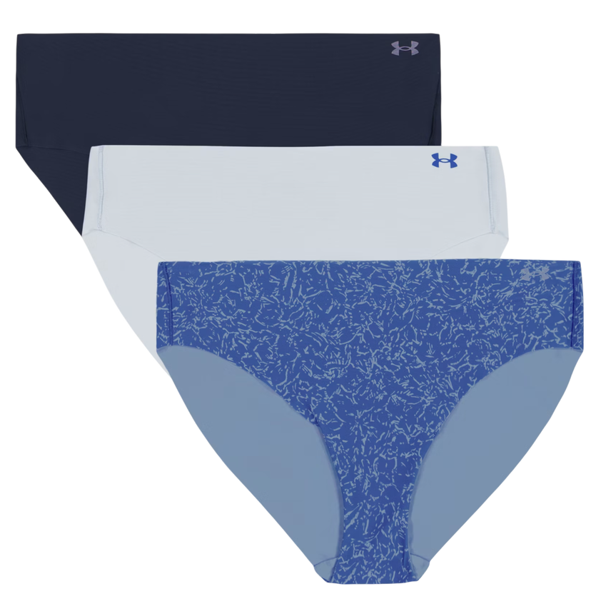 Pikkuhousut Under Armour Under Armour Print 3-Pack Hipster Sininen | 1383898-402
